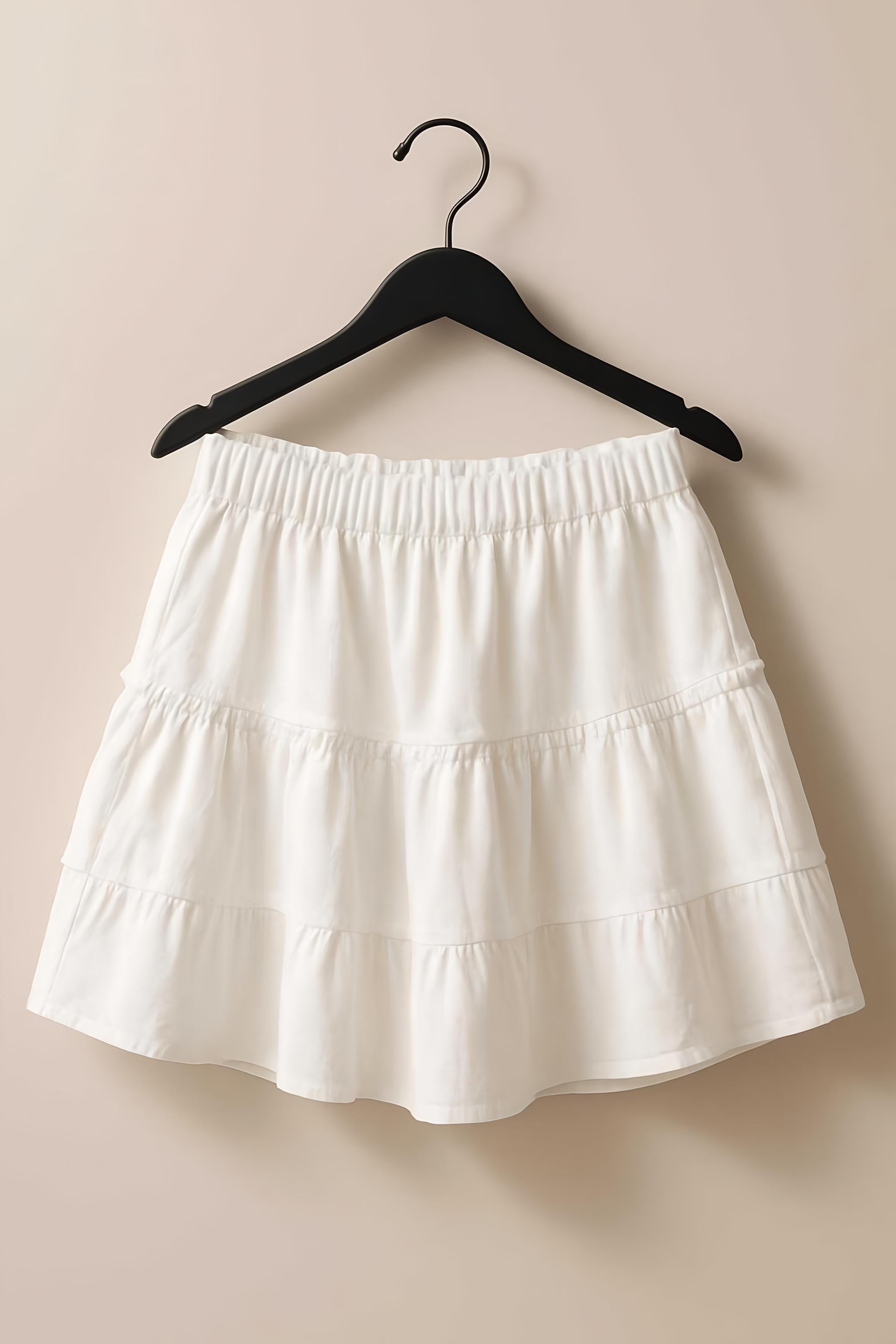Macadamia Beach Skirt White