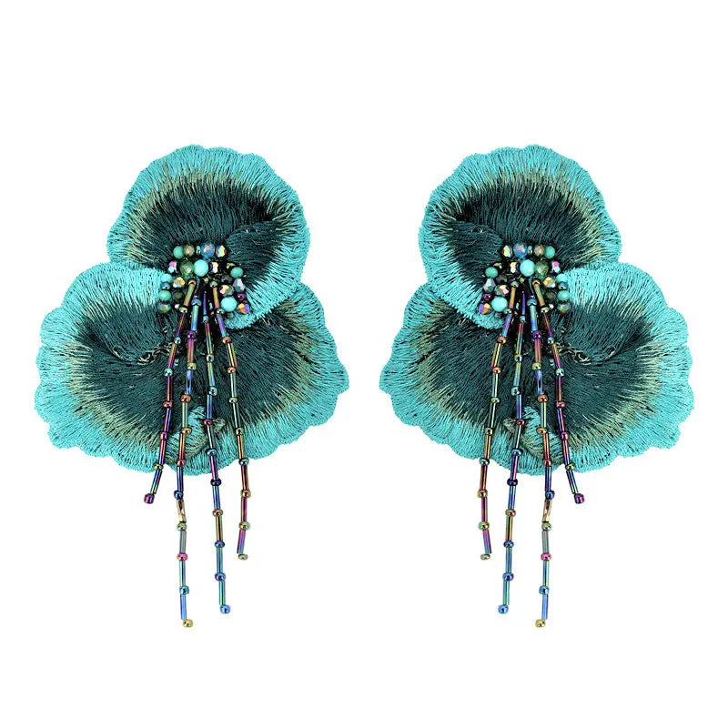 Loreta Cattleya Turquoise Earrings