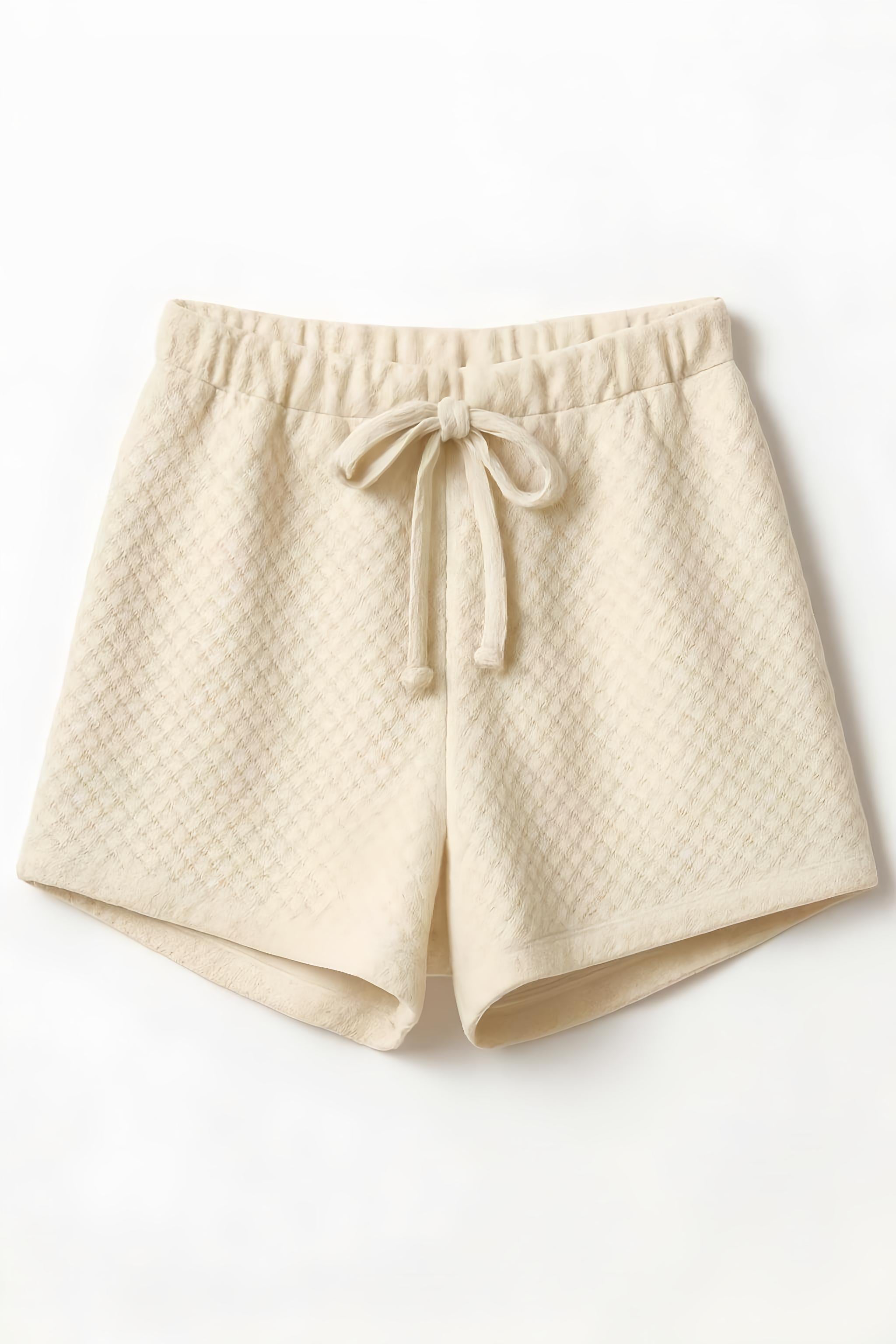 Macadamia Honeycomb Short Ivory