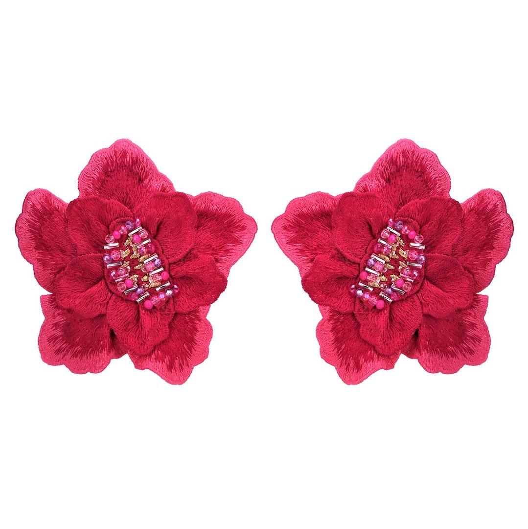 Loreta Garden Fuchsia Earrings