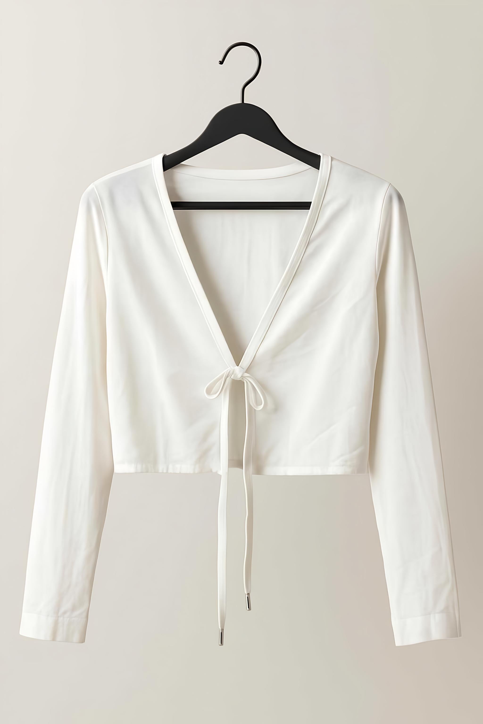 Macadamia Long Sleeve Top White