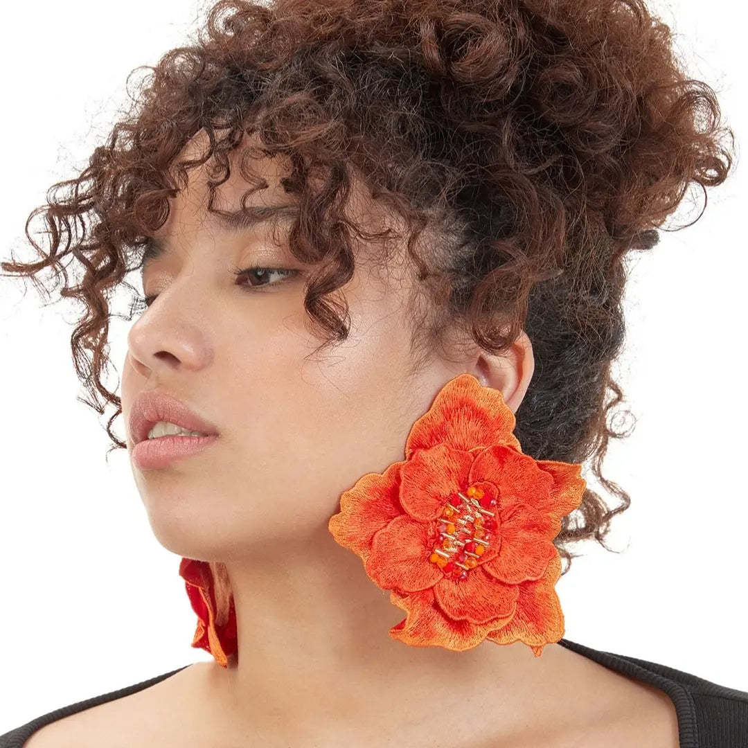 Loreta Garden Orange Earrings