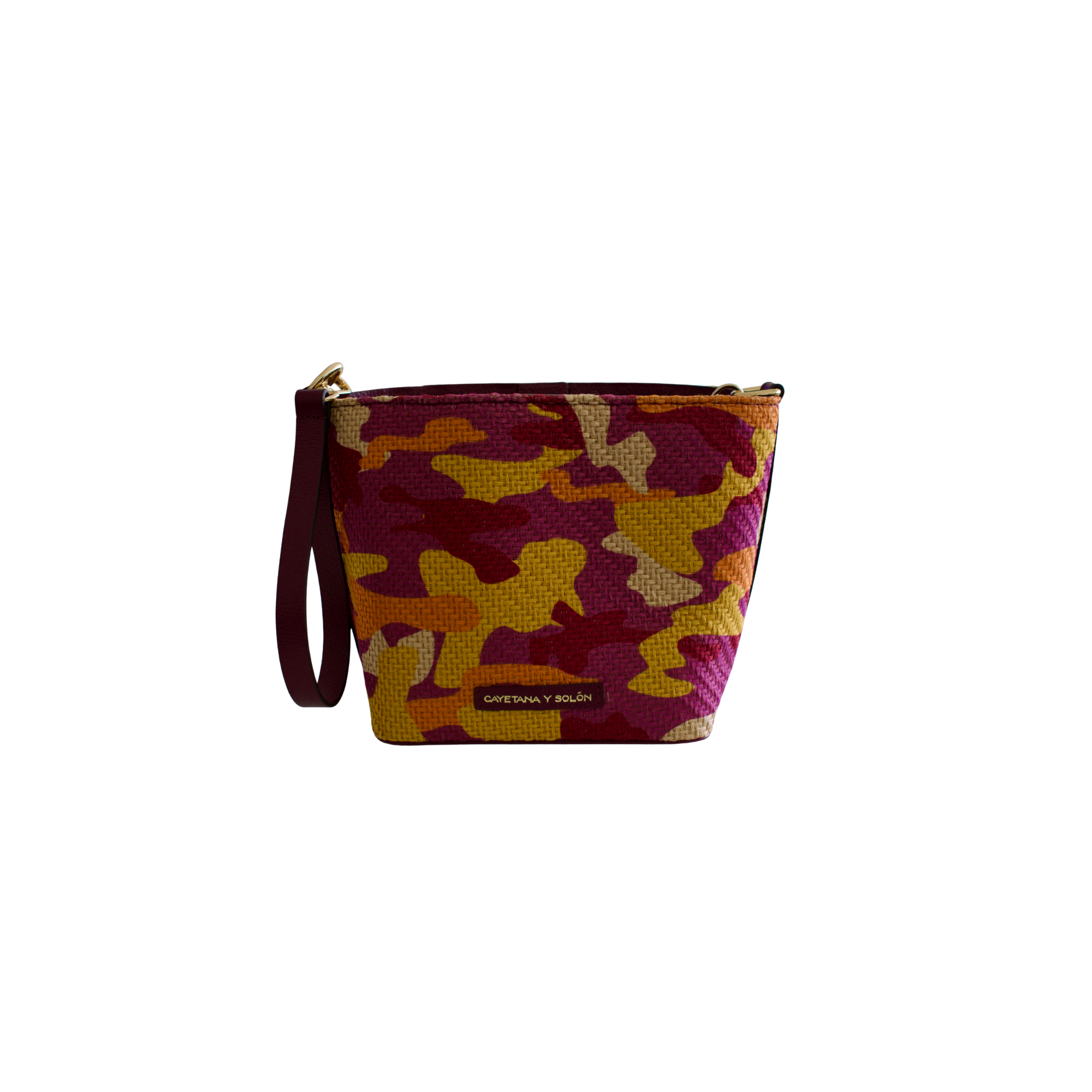 Cayetana y Solon Mini Bucket Bag Camouflage